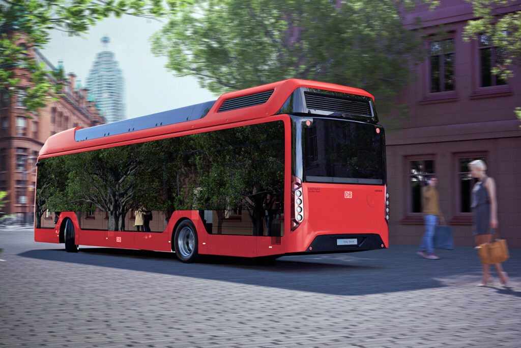 Caetanobus liefert 60 niederflurige Wasserstoffbusse an DB Regio Bus.