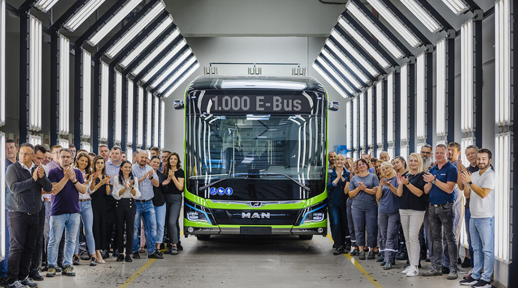 MAN: 1000 E-Busse produziert
