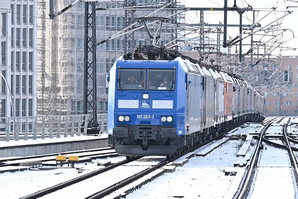 14 Loks rollten am 17. Januar 2024 in den Berliner Hbf ein.