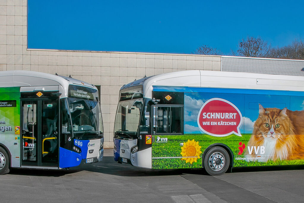 Die Völklinger Verkehrsbetriebe (VVB) bauen ihre E-Bus-Flotte mithilfe von eMOBILE-PLAN auf.
