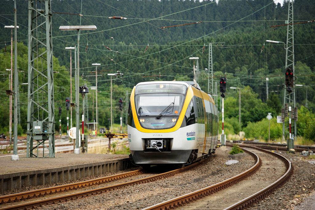 Talent-Triebzug der Eurobahn in Altenbeken.