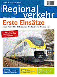 Titelbild Regionalverkehr 3/2024 mit Mireo Plus B für das Ortenau-Netz