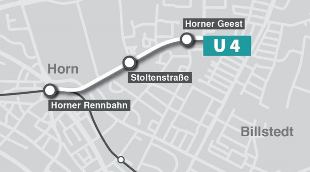 Hochbahn: Haltestelle Horner Rennbahn eröffnet