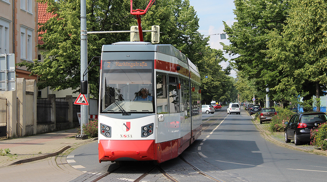 Straßenbahn in Halberstadt.