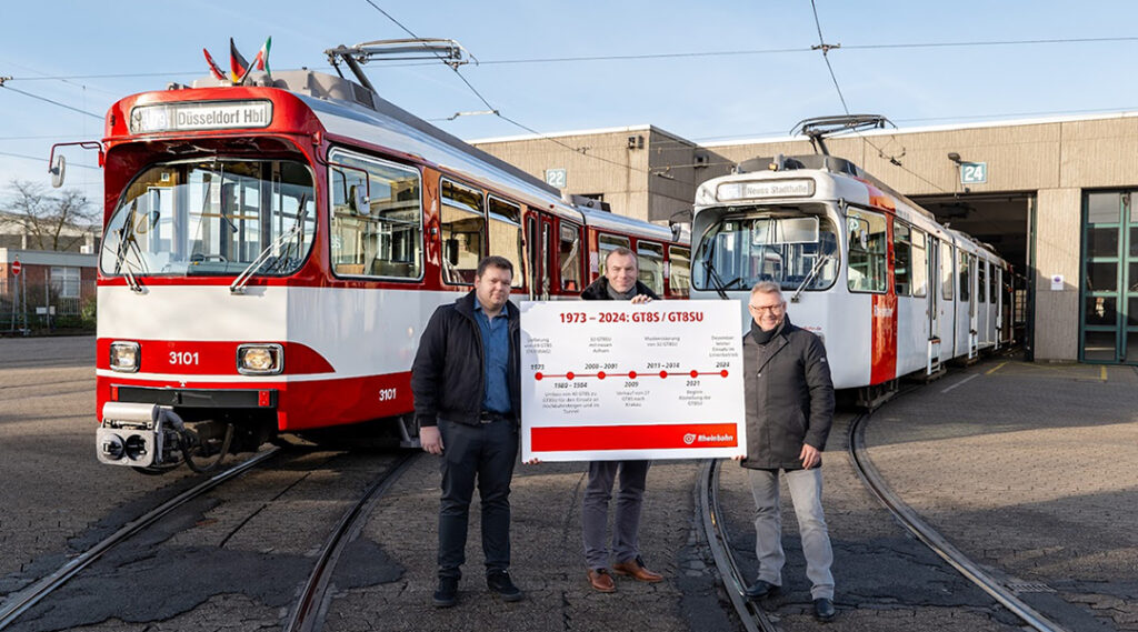 Rheinbahn: GT8SU im Ruhestand