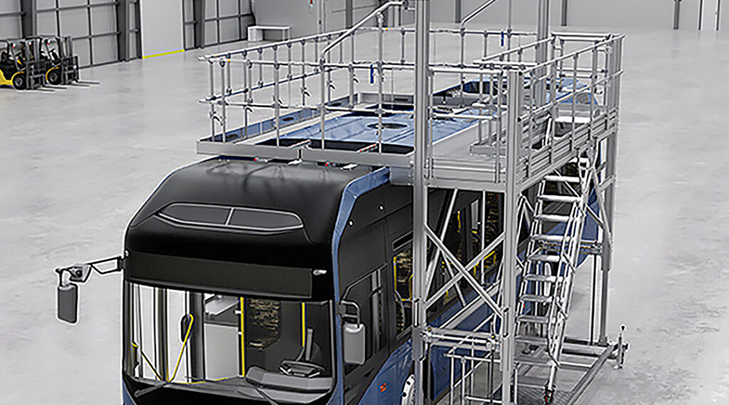 KRAUSE: Flexible Arbeitsbühne mit Geländerkorb