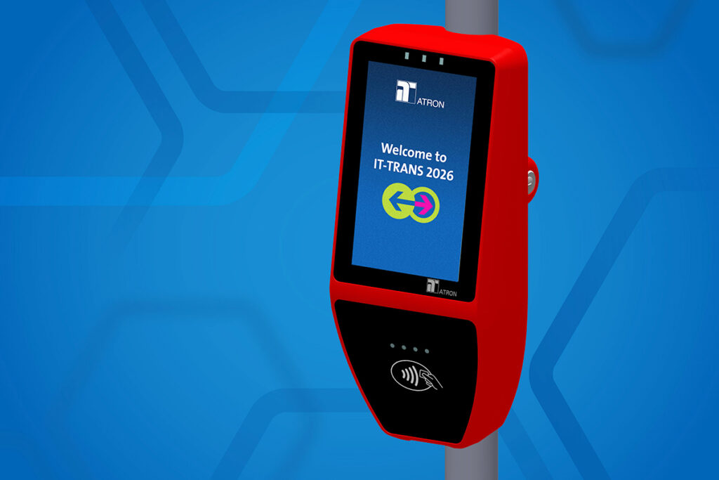 Darstellung eines Fahrschein-Prüfgeräts.