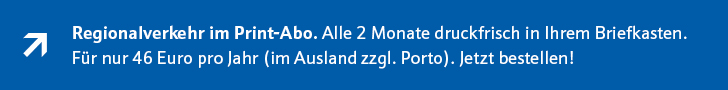 Werbebanner Regionalverkehr im Print-Abo