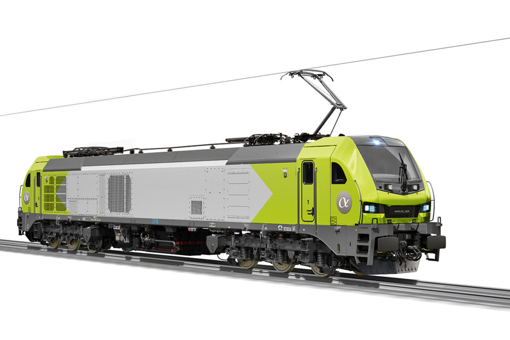 Visualisierung einer EURO9000-Lokomotive.