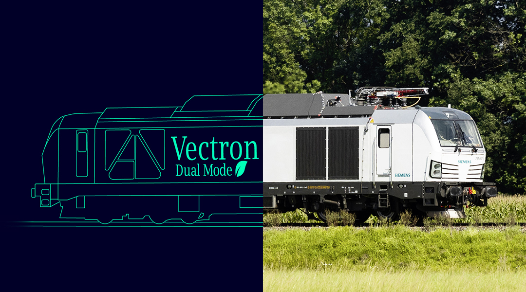 Visualisierung eine batterie-elektrischen Lokomotove.