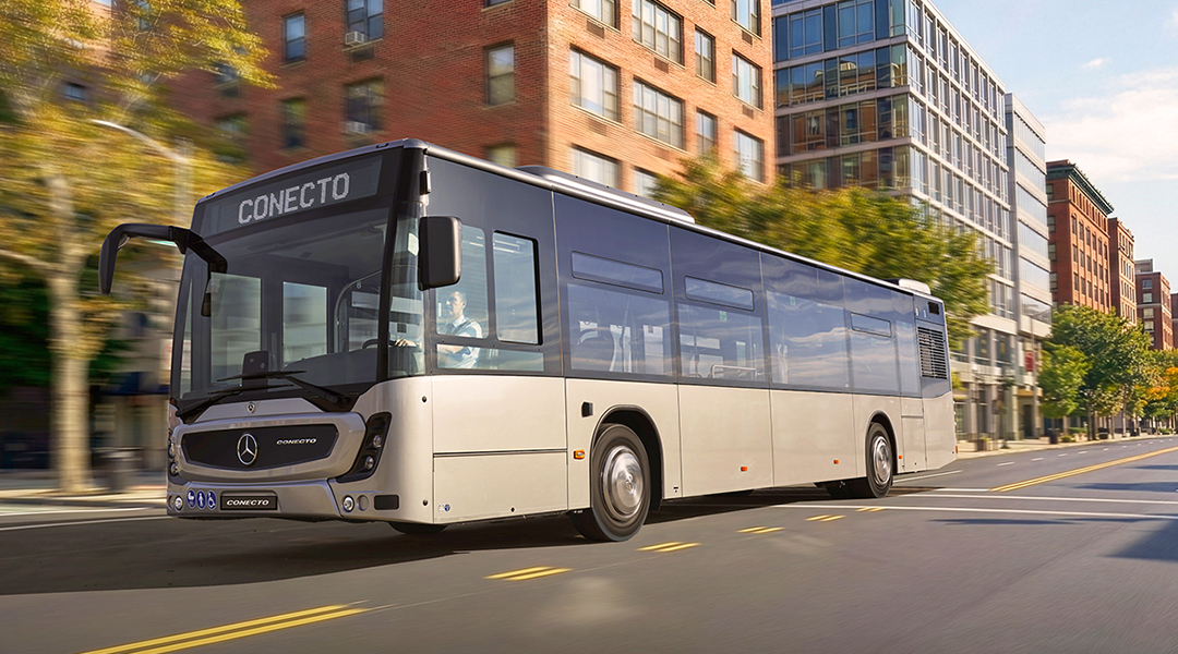 Visualisierung eines Stadtbusses.