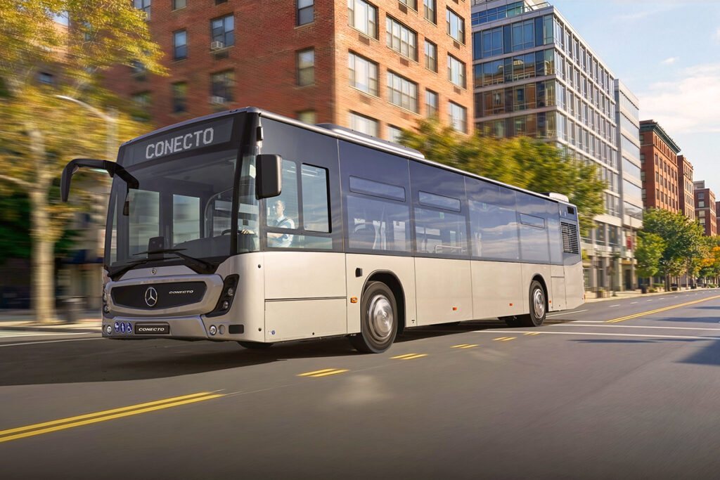 Visualisierung eines Stadtbusses.