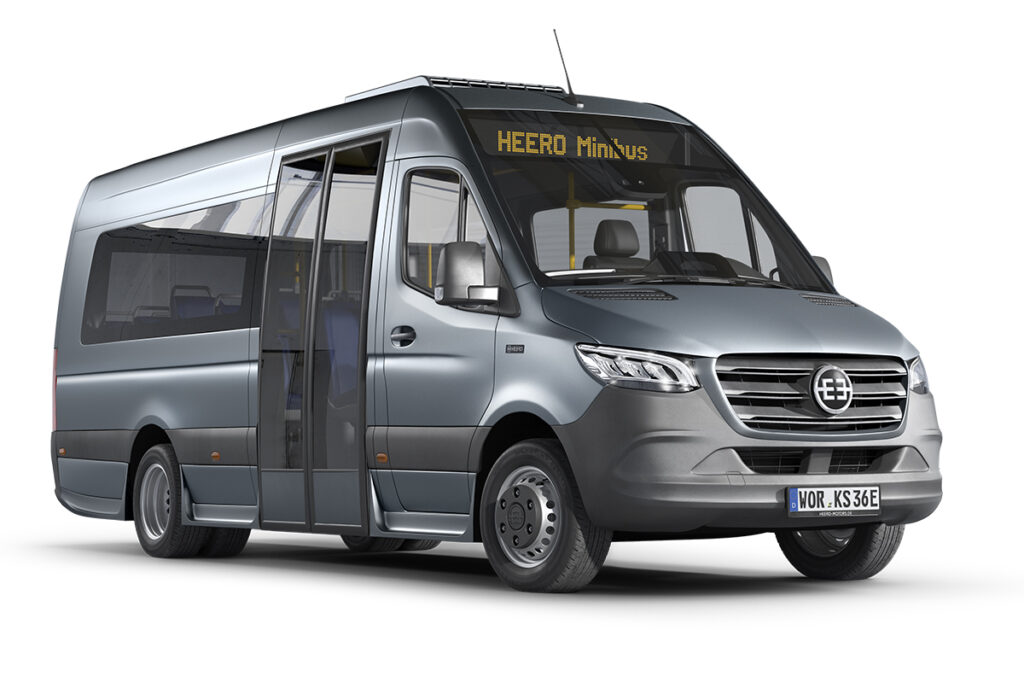 Visualisierung eines Minibusses.