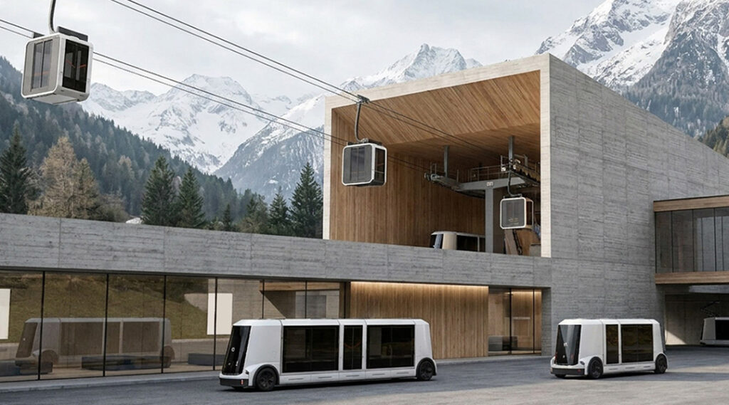 Eine Kapsel für Schiene, Straße und Seilbahn