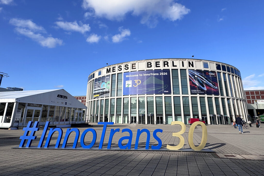 Die Eingangshalle der Messe Berlin.