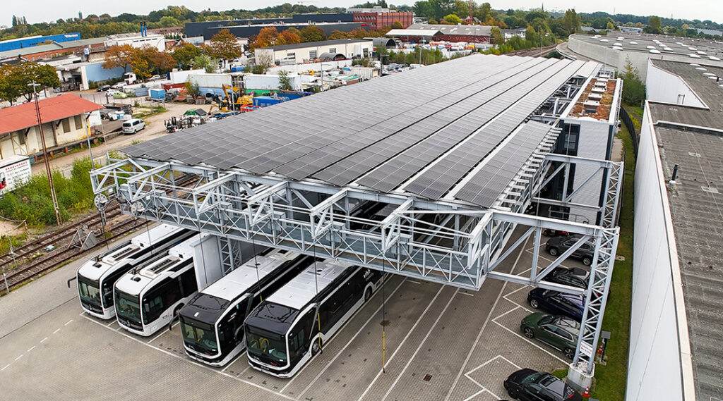 vhh.mobility: Mehr Solarstrom für den Busbetrieb